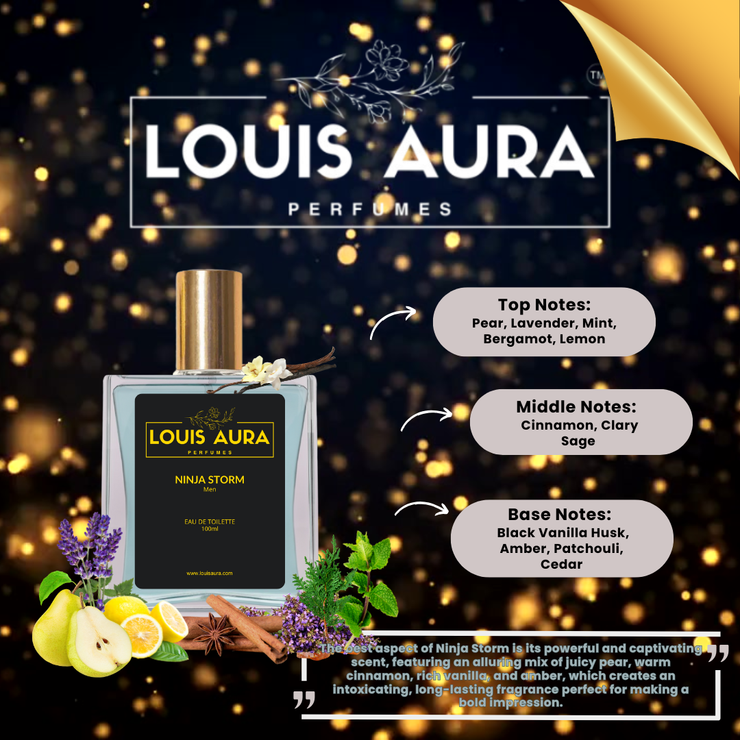 Louis Aura Ninja Storm, Perfume for Men - 50ml